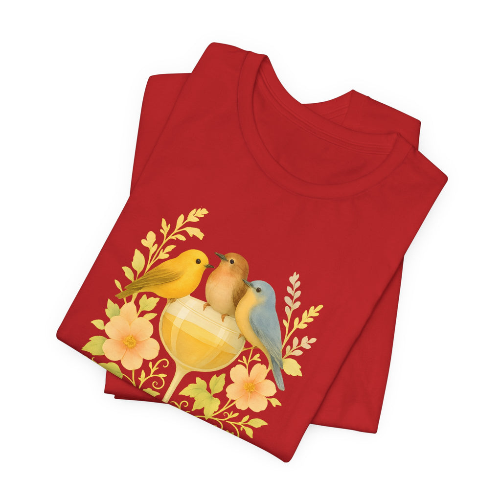 Wine & Warblers | Watercolor Bird Tee