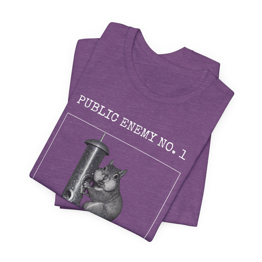 Feeder Enemy No. 1 | Squirrel Wanted Poster Tee