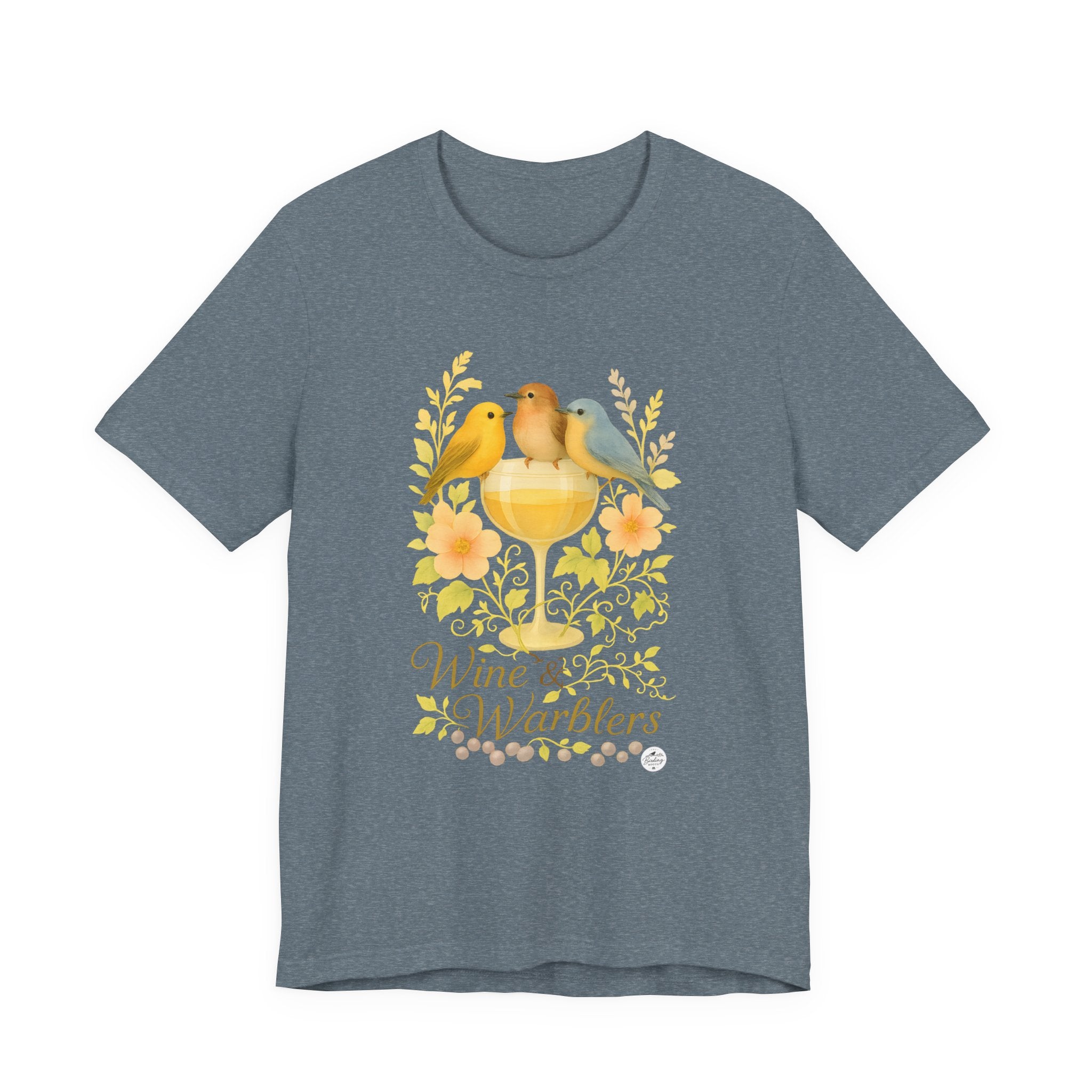 Wine & Warblers | Watercolor Bird Tee