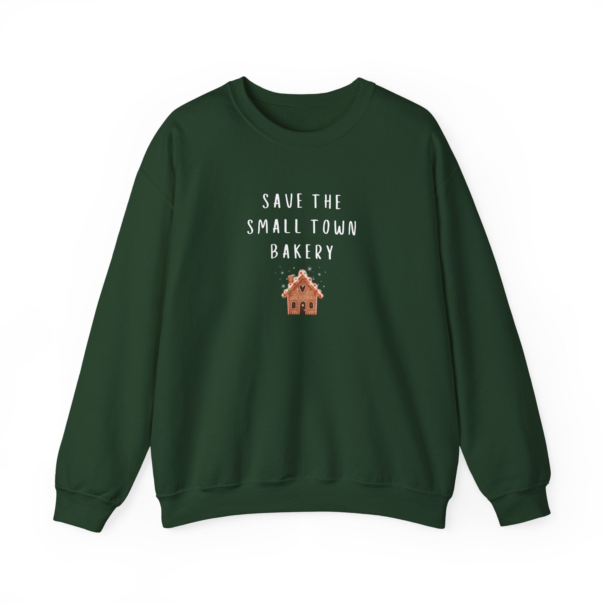 Save the Small Town Bakery Sweatshirt, Christmas Movie Watching Shirt, Holiday Party Crewneck, Adult Holiday Movies Sweatshirt, Cozy