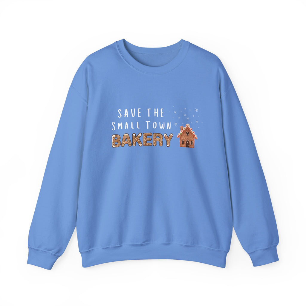 Save the Small Town Bakery Sweatshirt, Christmas Movie Watching Shirt, Holiday Party Crewneck, Adult Holiday Movies Sweatshirt, Cozy
