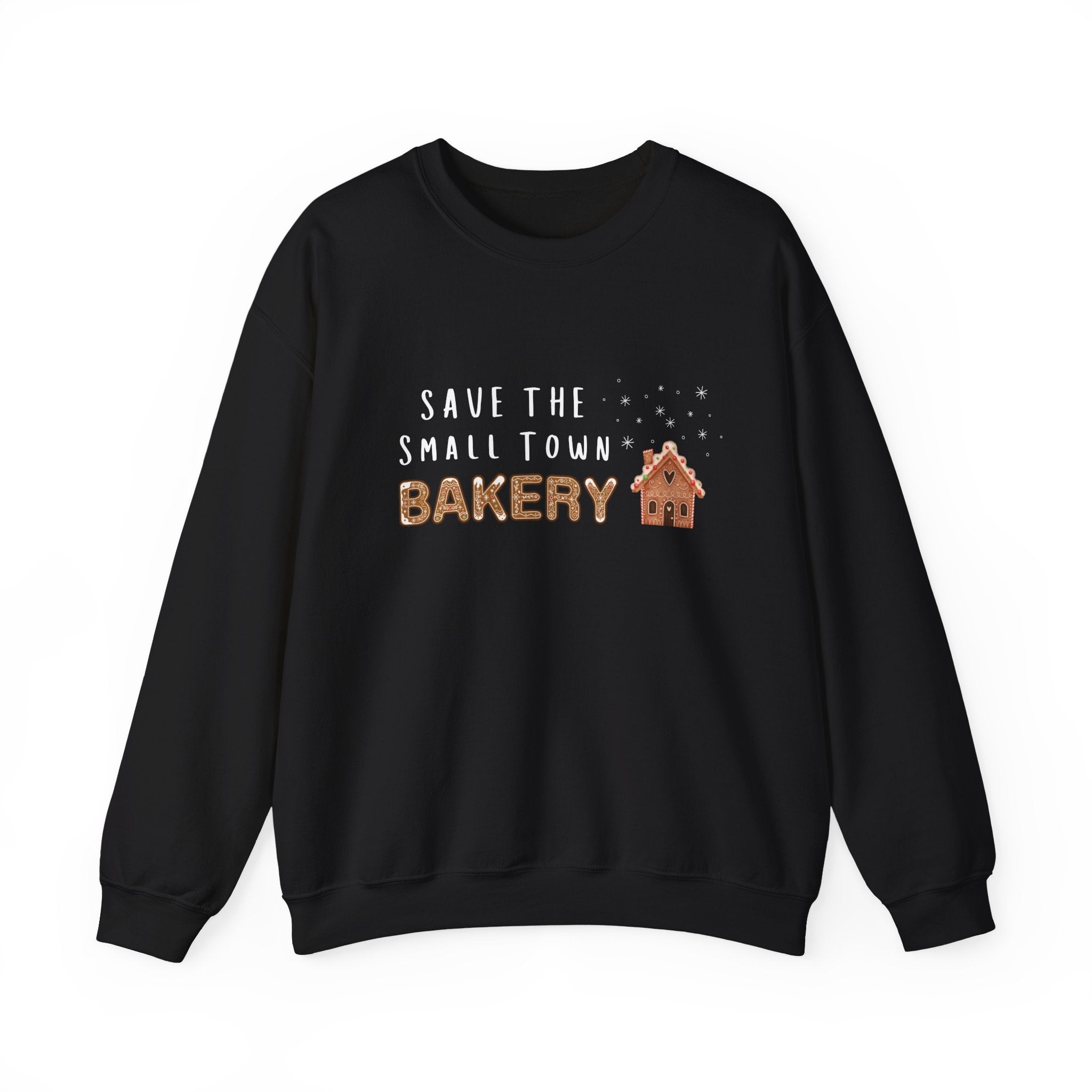 Save the Small Town Bakery Sweatshirt, Christmas Movie Watching Shirt, Holiday Party Crewneck, Adult Holiday Movies Sweatshirt, Cozy
