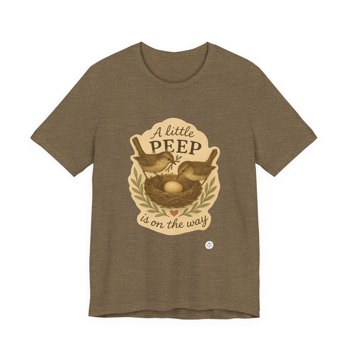 A Little Peep Is On the Way | Bird Baby Announcement Tee