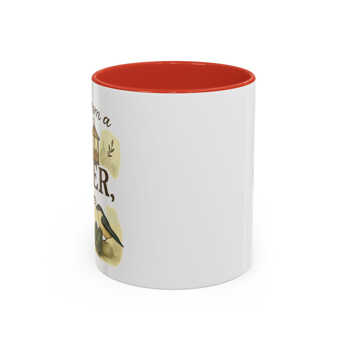 Started From a Feeder Now We're Here — 11oz Accent Mug, product photo 4