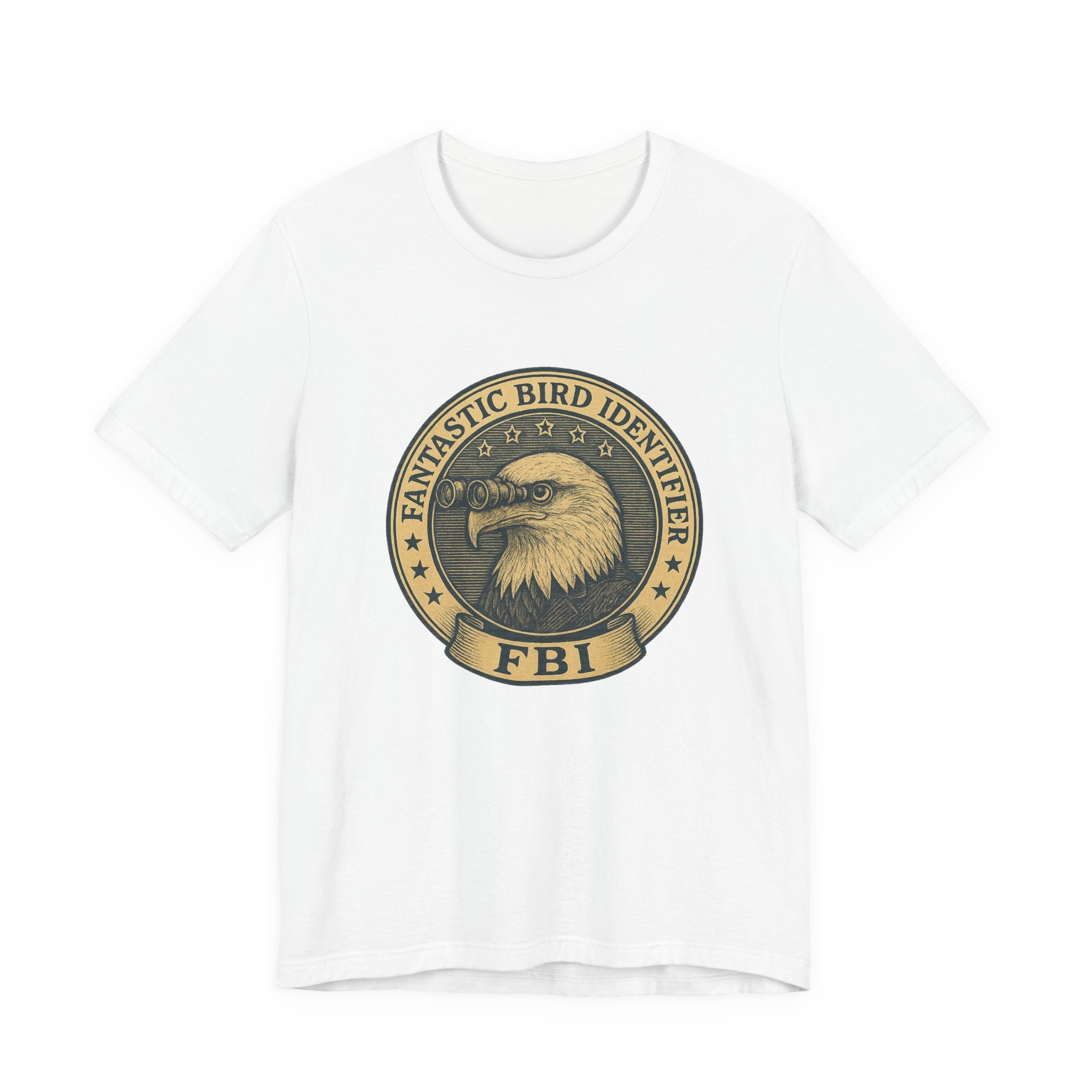 FBI Fantastic Bird Identifier agency seal badge t-shirt for birders