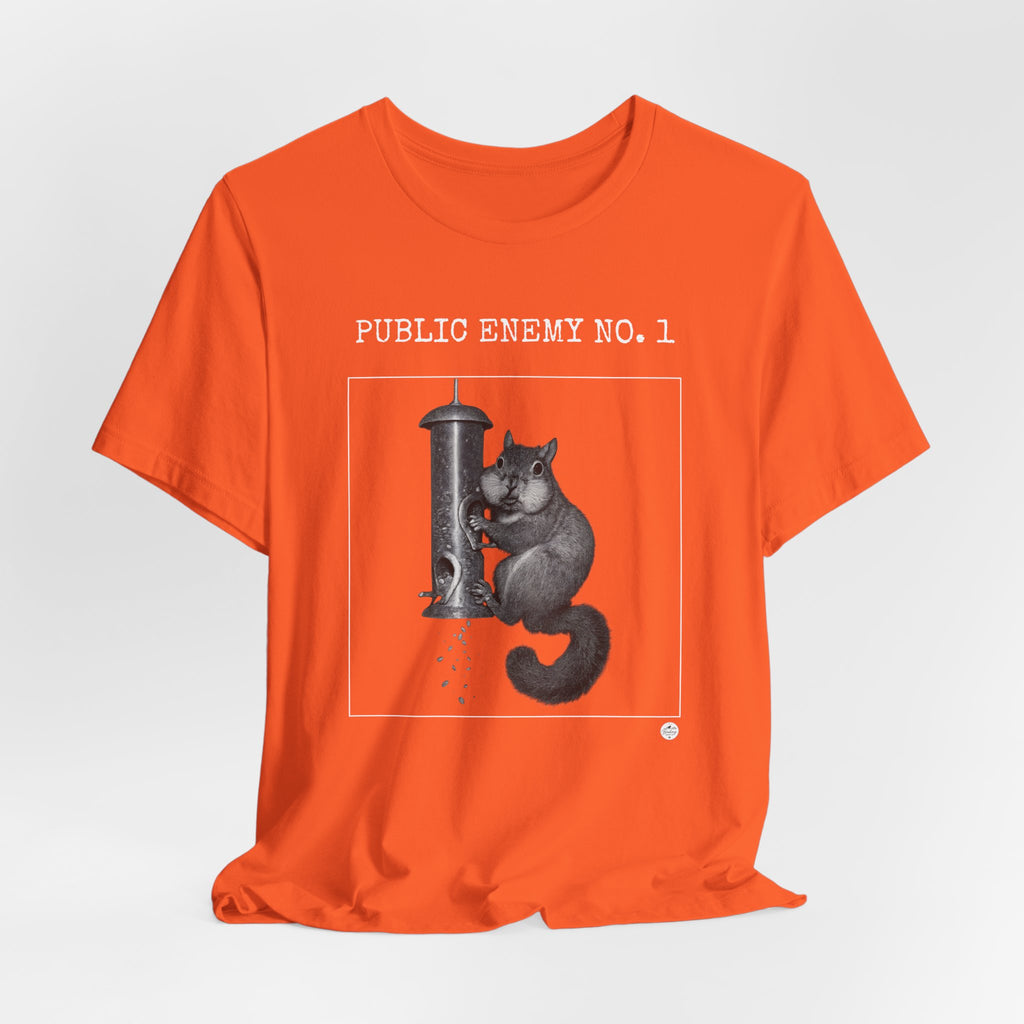 Feeder Enemy No. 1 | Squirrel Wanted Poster Tee
