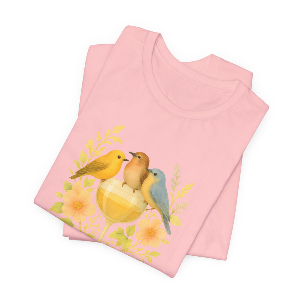 Wine & Warblers | Watercolor Bird Tee