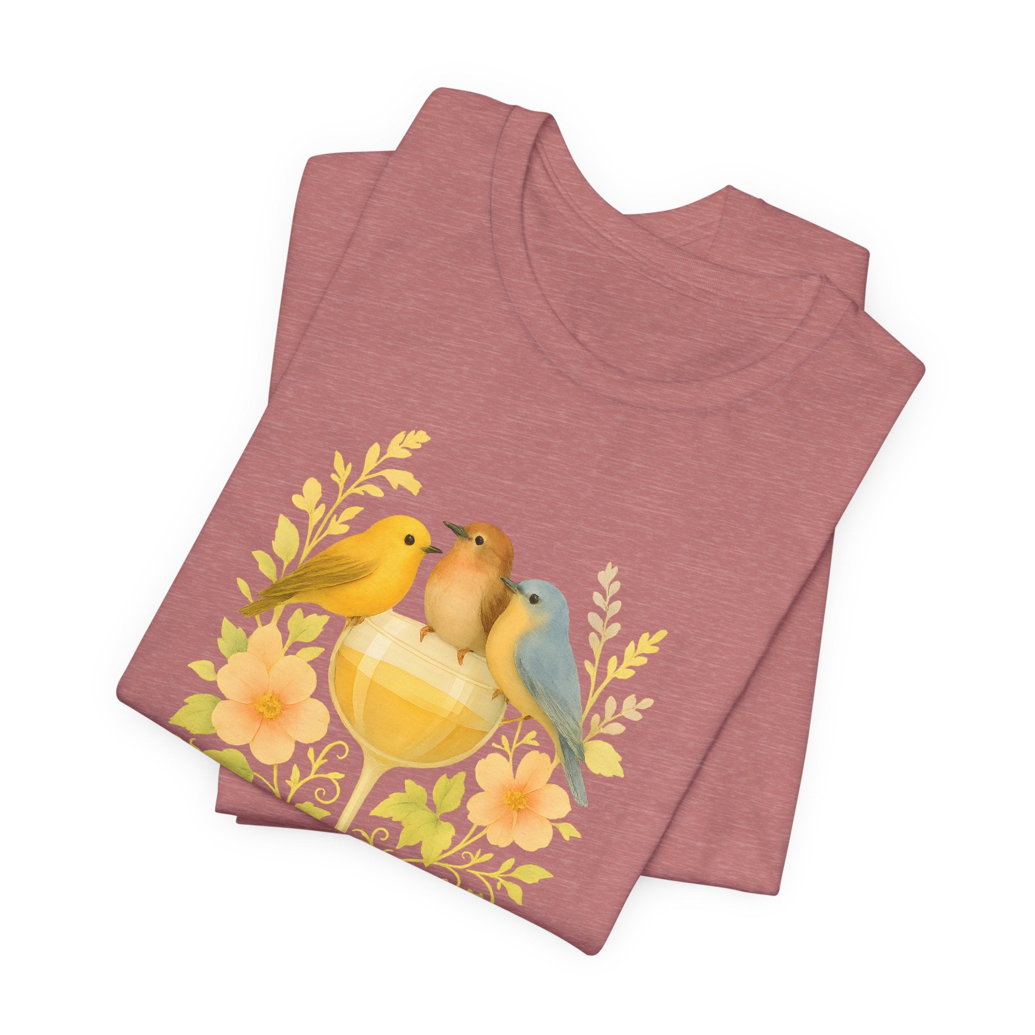 Wine & Warblers | Watercolor Bird Tee