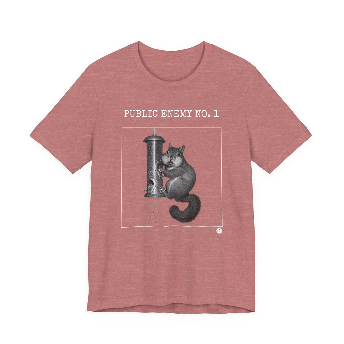 Feeder Enemy No. 1 — Squirrel Wanted Poster Tee, product photo 10