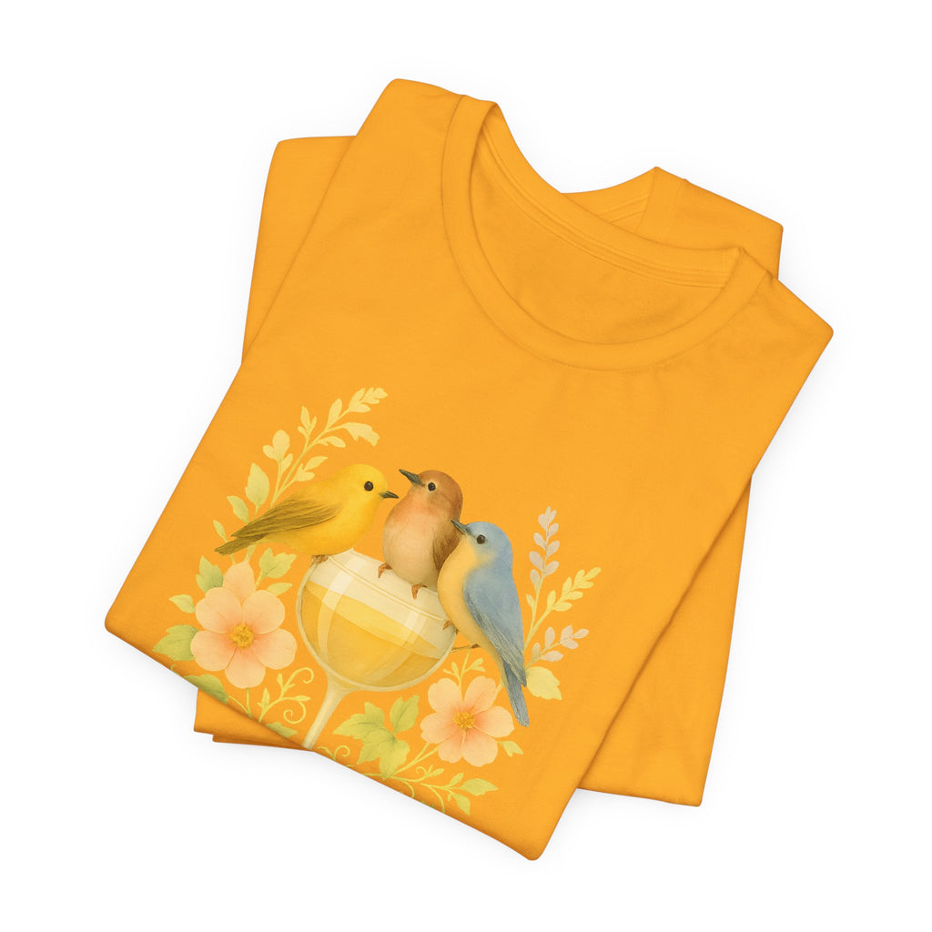 Wine & Warblers | Watercolor Bird Tee