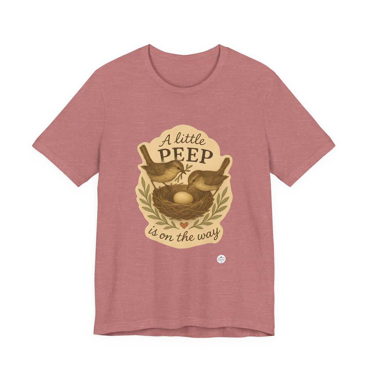 A Little Peep Is On the Way | Bird Baby Announcement Tee