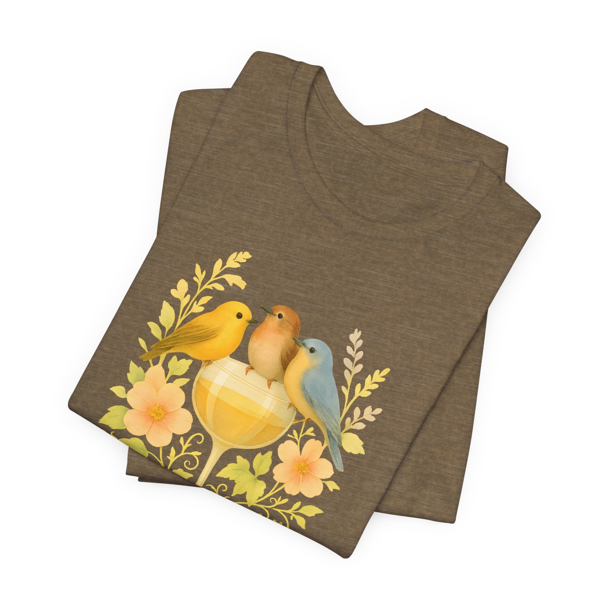 Wine & Warblers | Watercolor Bird Tee