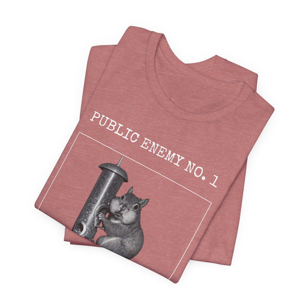 Feeder Enemy No. 1 | Squirrel Wanted Poster Tee
