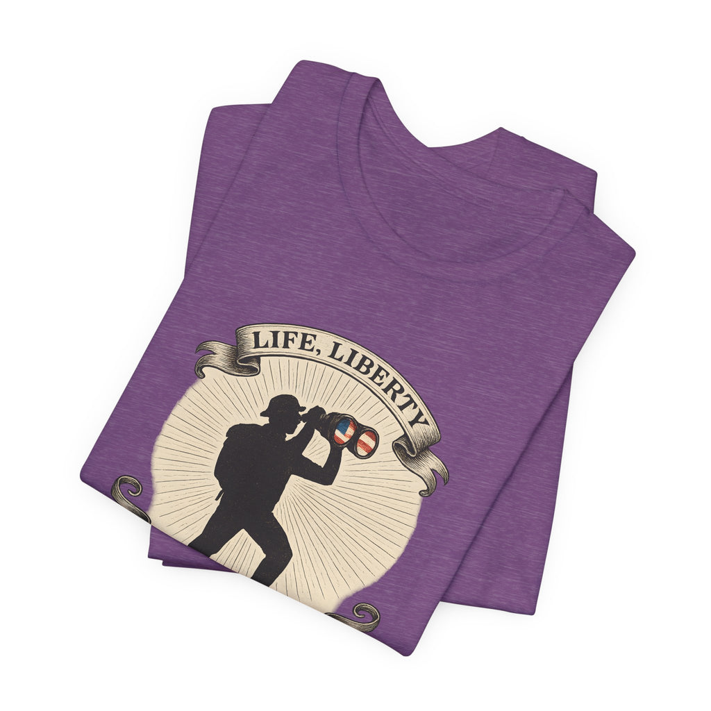 Life, Liberty & the Pursuit of Birds | Emblem Tee