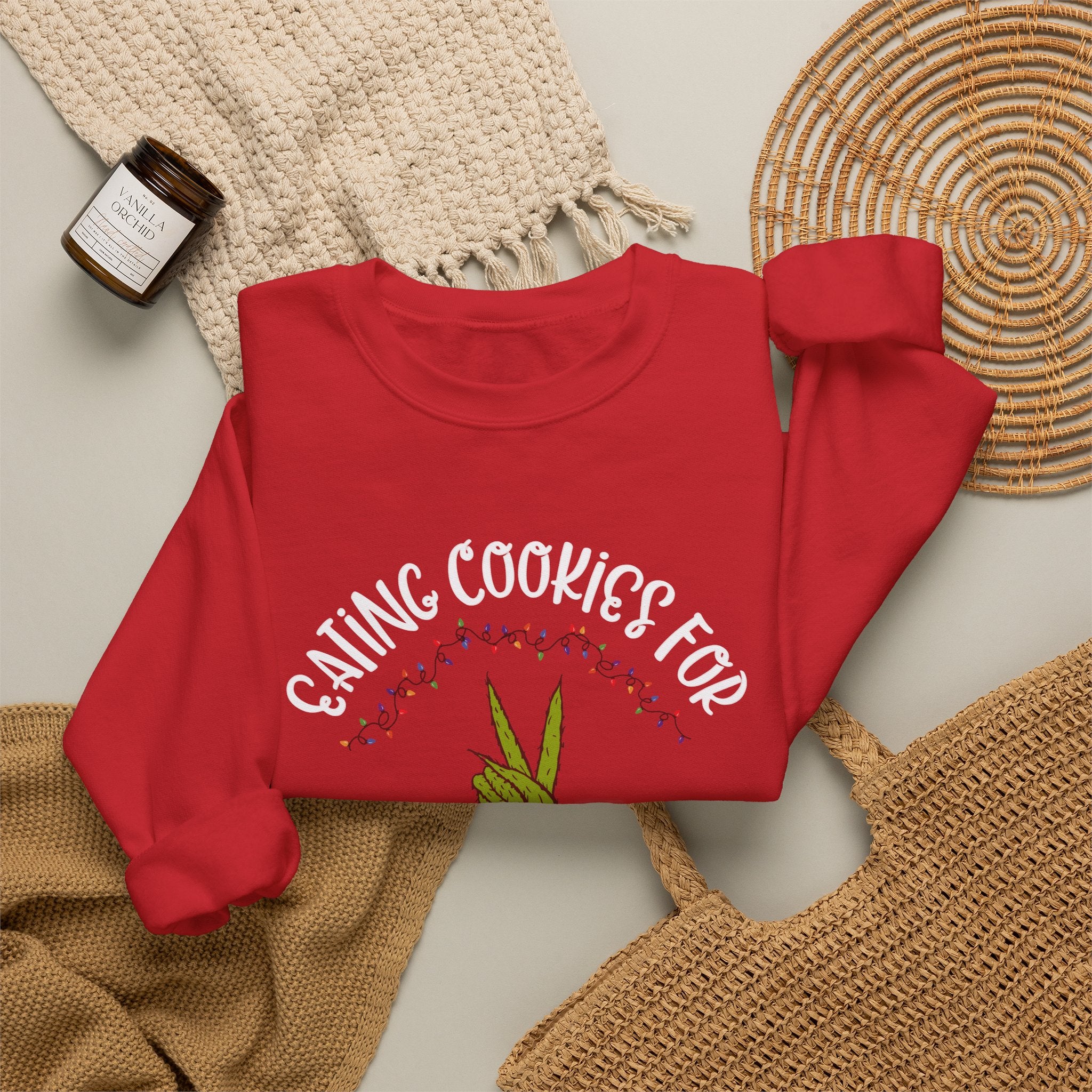 Christmas "Eating Cookies for Two" Crewneck (Mom)