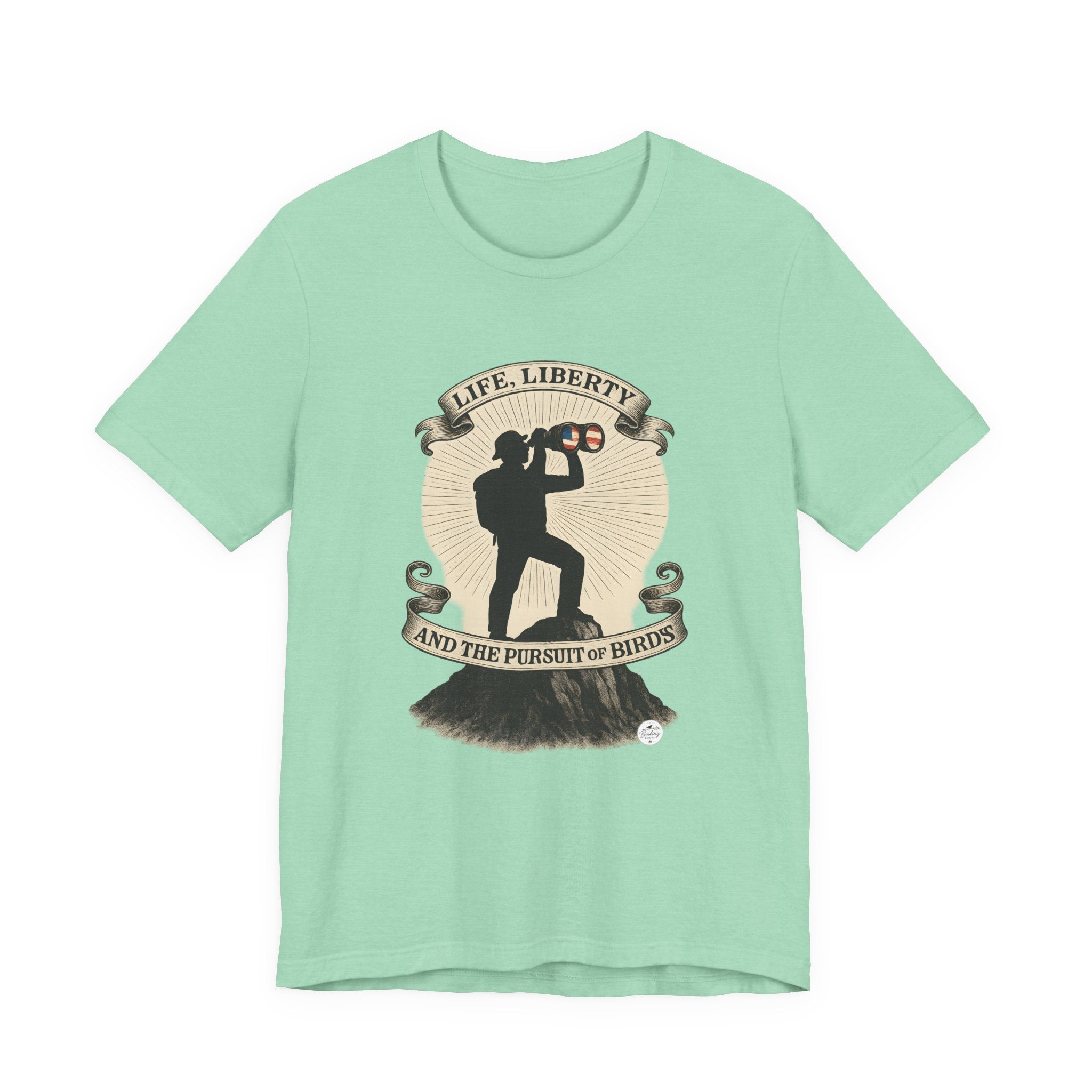 Life, Liberty & the Pursuit of Birds — Emblem Tee, product photo 5