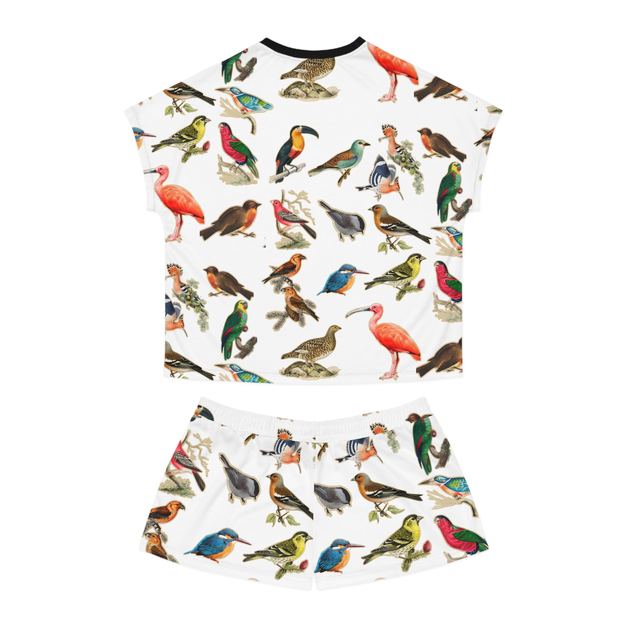 Women's Bird-Print Pajama Set