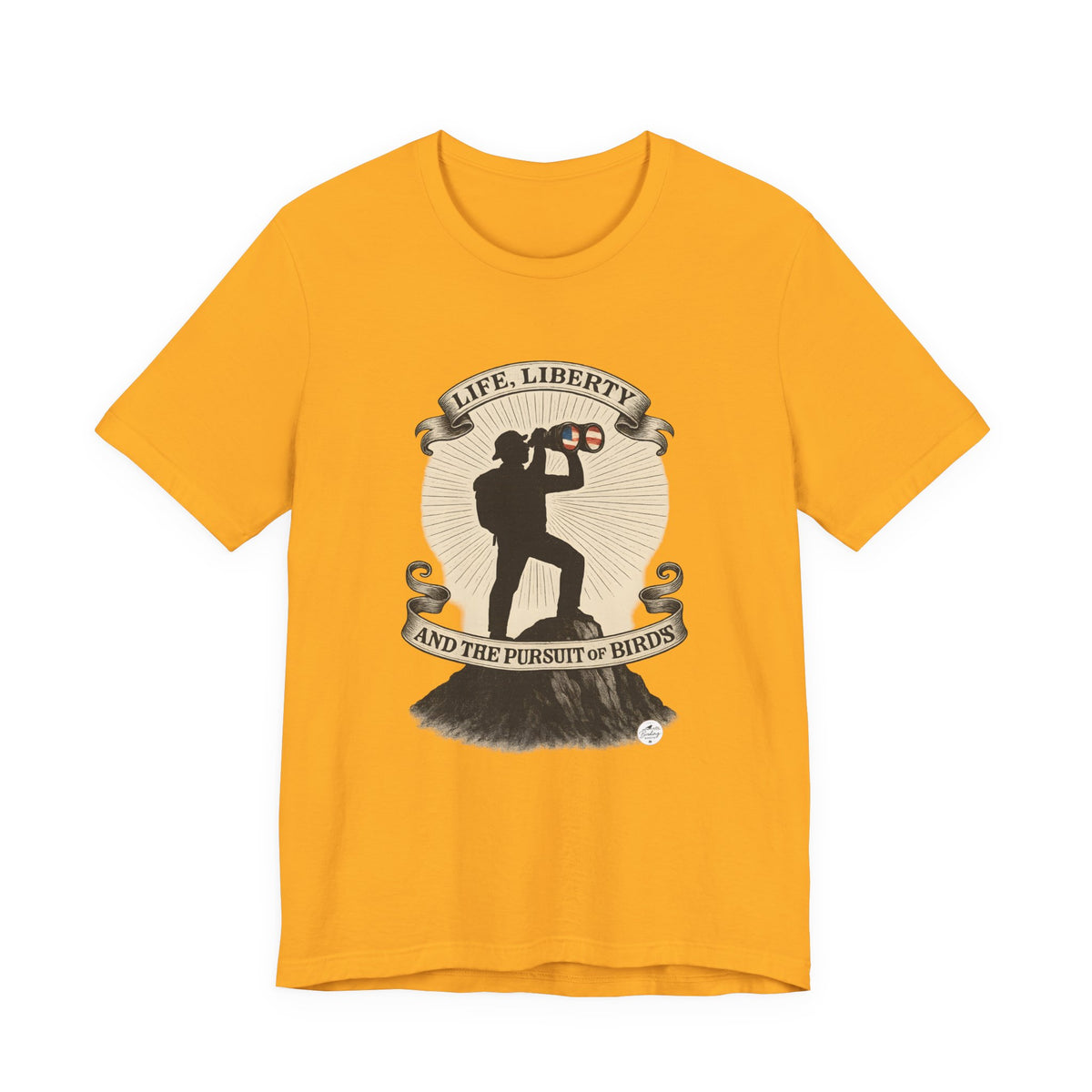 Life, Liberty & the Pursuit of Birds — Emblem Tee, product photo 4