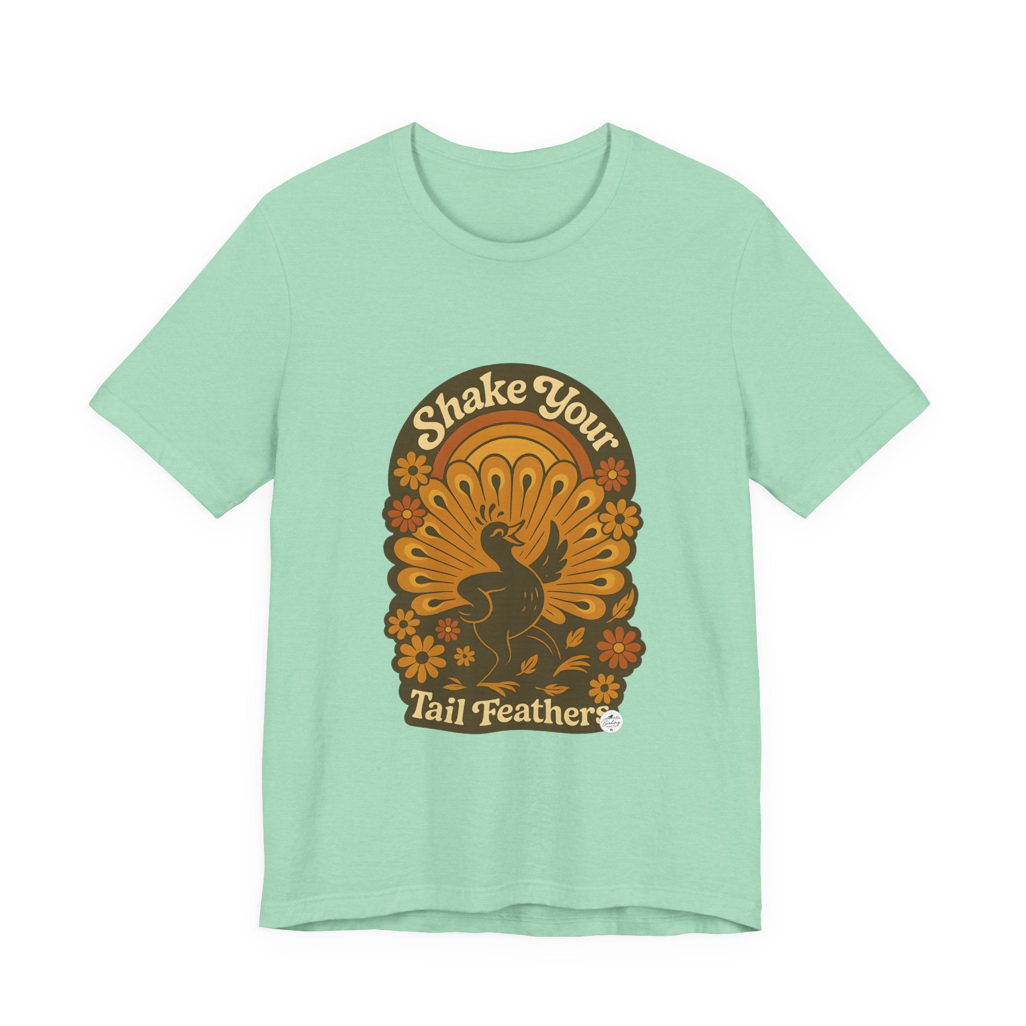 Shake Your Tail Feathers — Retro Dance Bird Tee, product photo 4