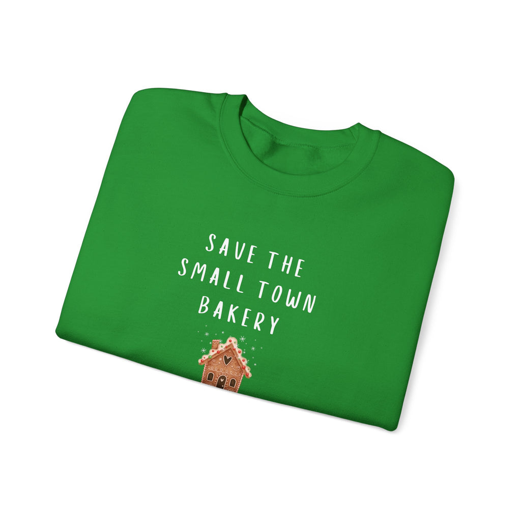 Save the Small Town Bakery Sweatshirt, Christmas Movie Watching Shirt, Holiday Party Crewneck, Adult Holiday Movies Sweatshirt, Cozy