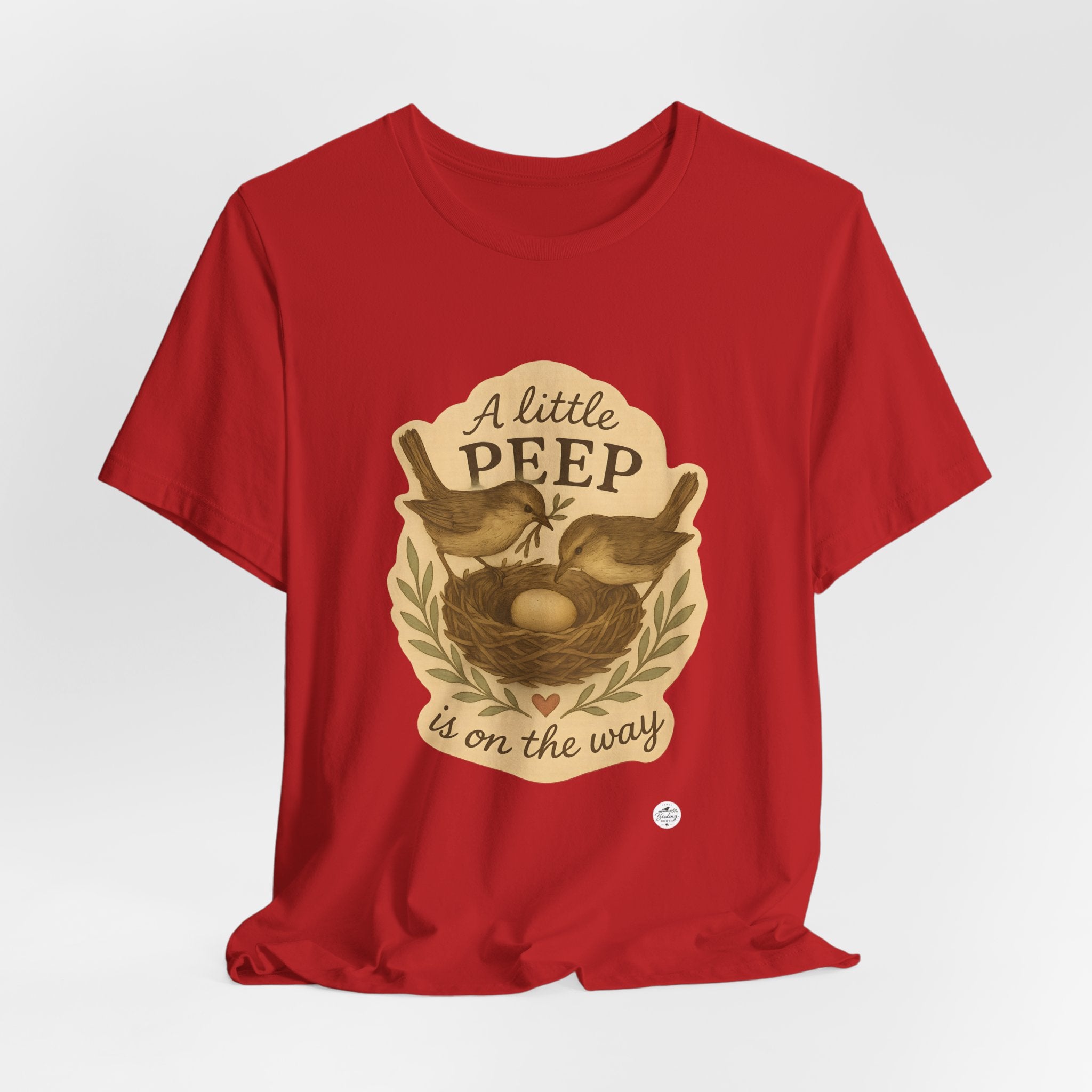 A Little Peep Is On the Way | Bird Baby Announcement Tee