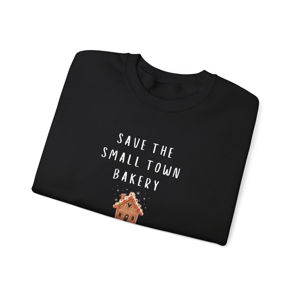 Save the Small Town Bakery Sweatshirt, Christmas Movie Watching Shirt, Holiday Party Crewneck, Adult Holiday Movies Sweatshirt, Cozy