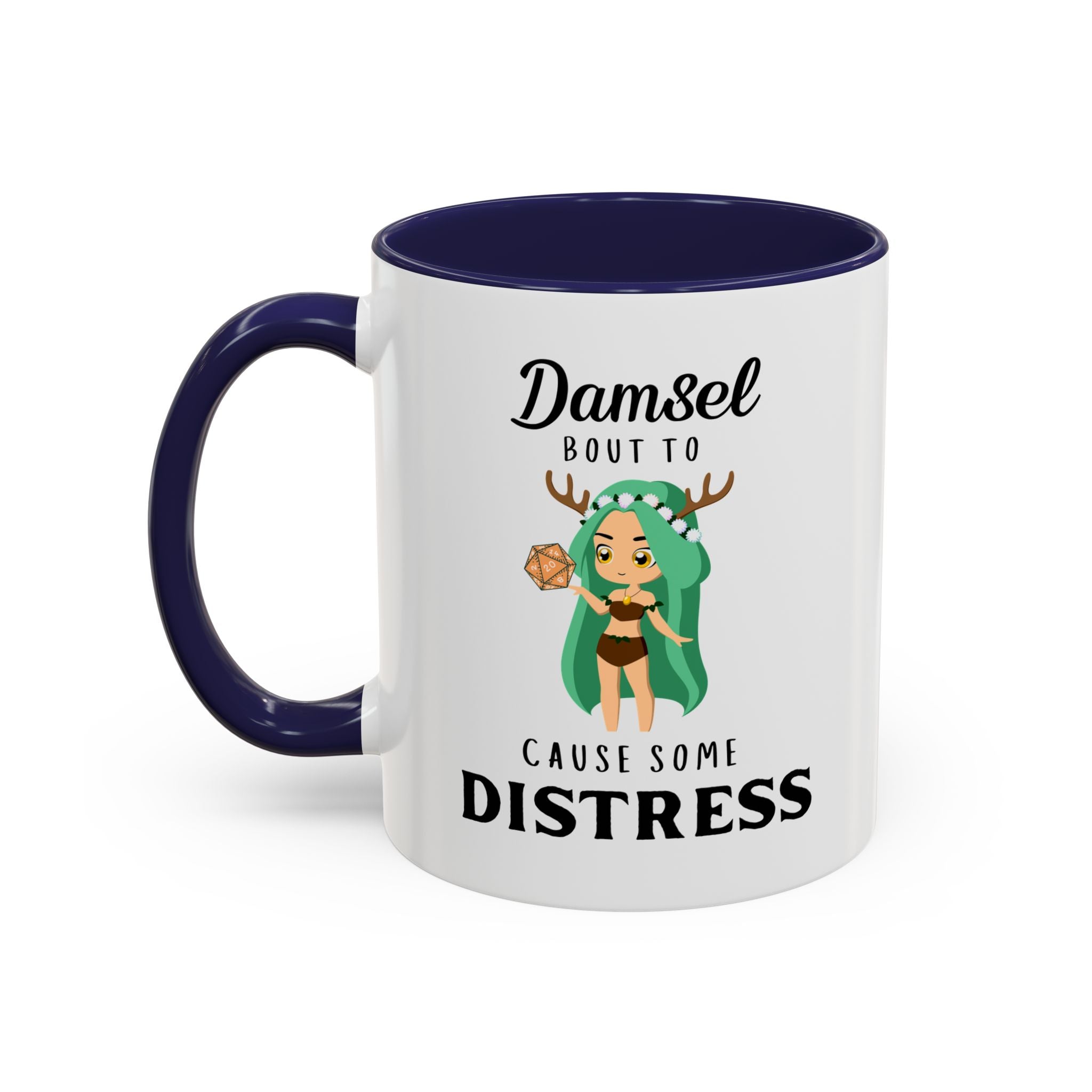 Damsel Bout to Cause Distress 11oz Coffee Mug - Birding Gifts, Bird Lover Gift, Gift for Bird Lover, Gift for Birder, Bird Watching Gift