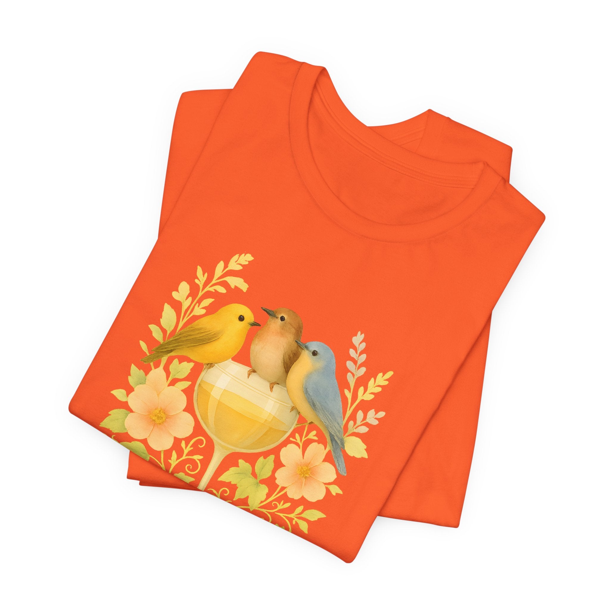 Wine & Warblers | Watercolor Bird Tee