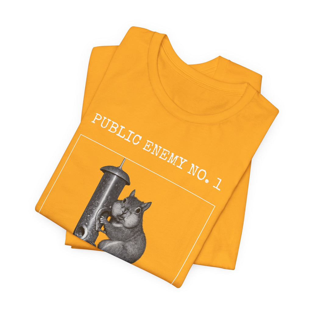 Feeder Enemy No. 1 | Squirrel Wanted Poster Tee