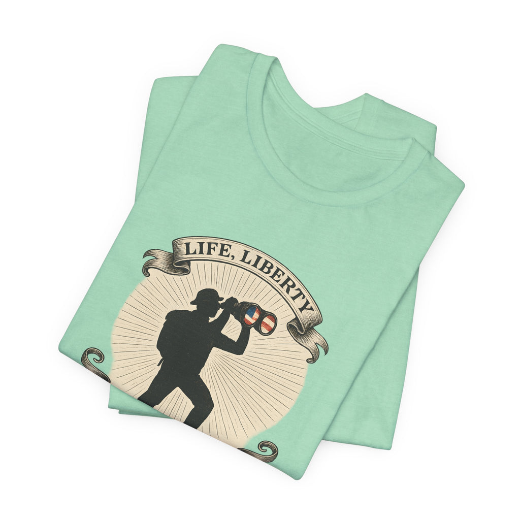 Life, Liberty & the Pursuit of Birds | Emblem Tee