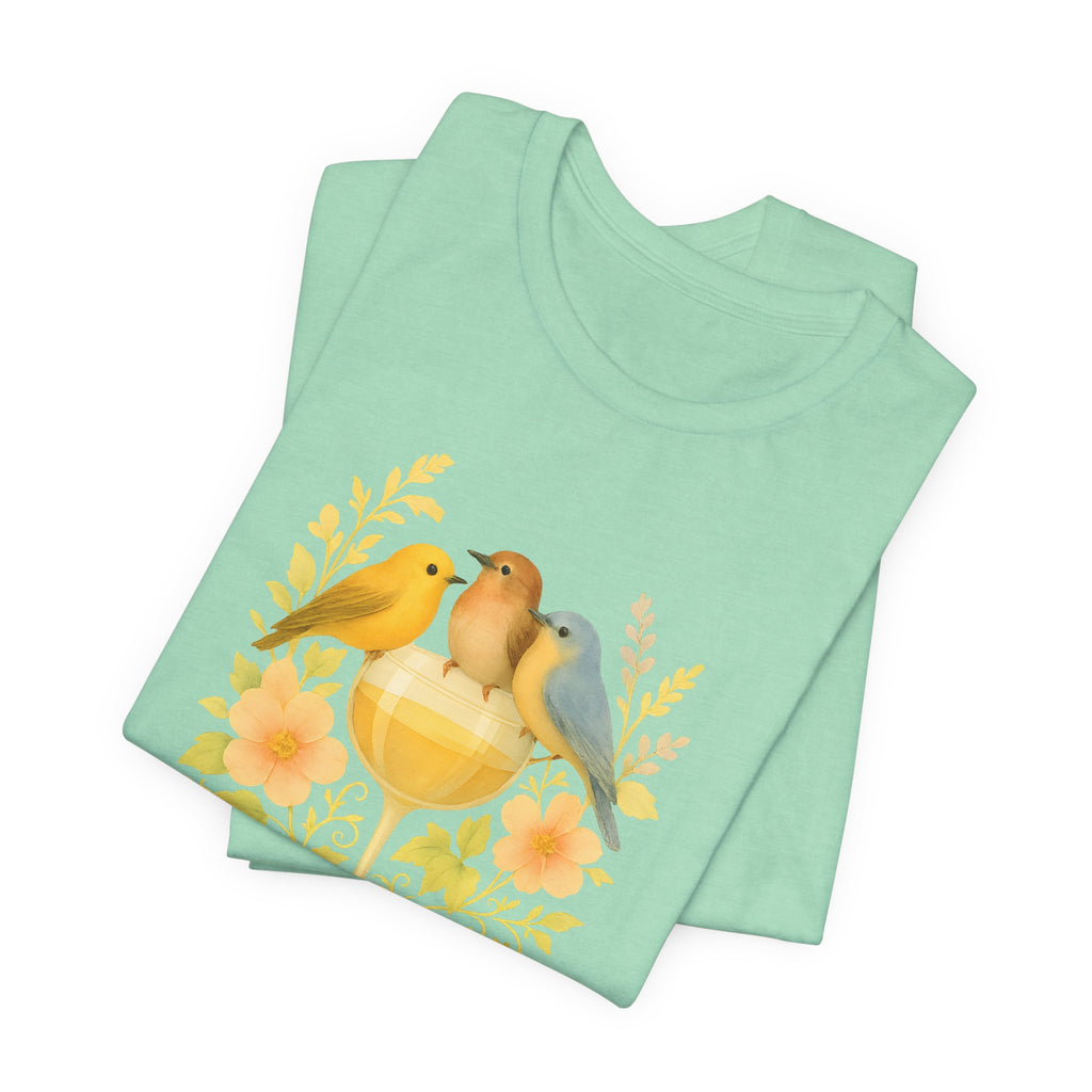 Wine & Warblers | Watercolor Bird Tee