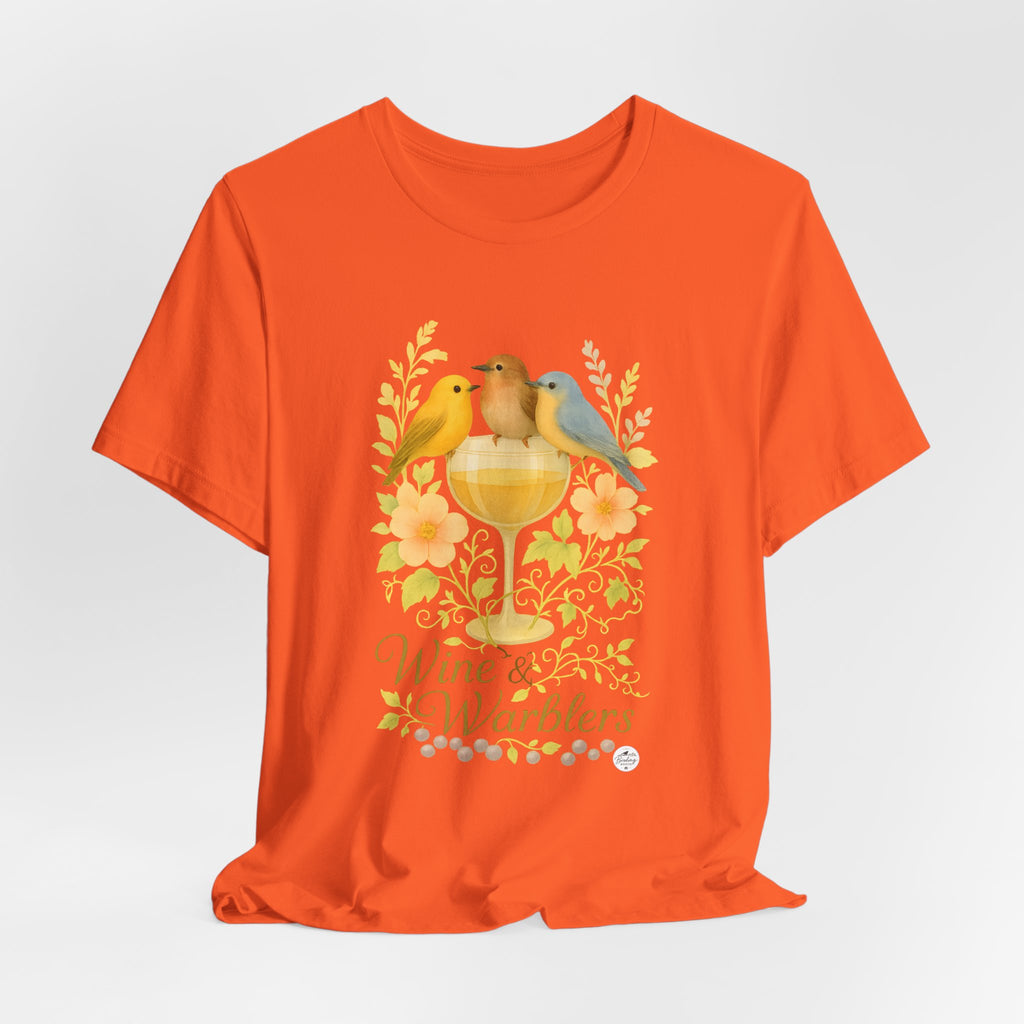 Wine & Warblers | Watercolor Bird Tee