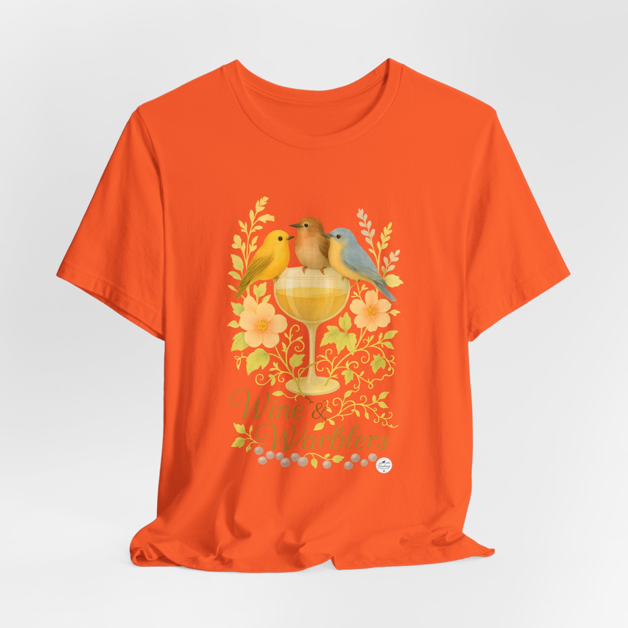 Wine & Warblers | Watercolor Bird Tee