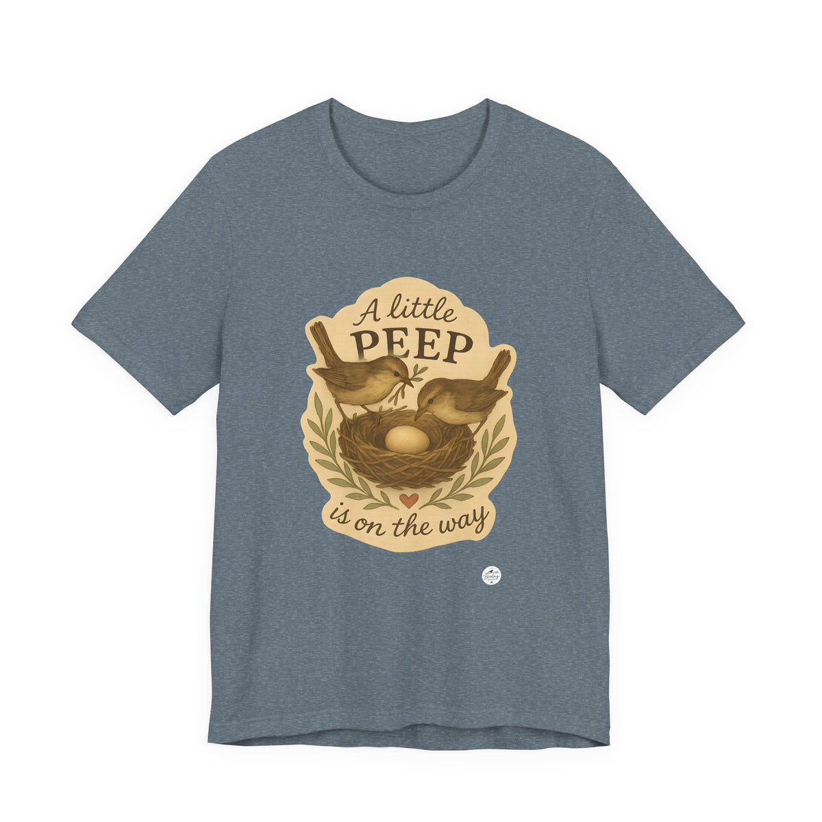 A Little Peep Is On the Way | Bird Baby Announcement Tee