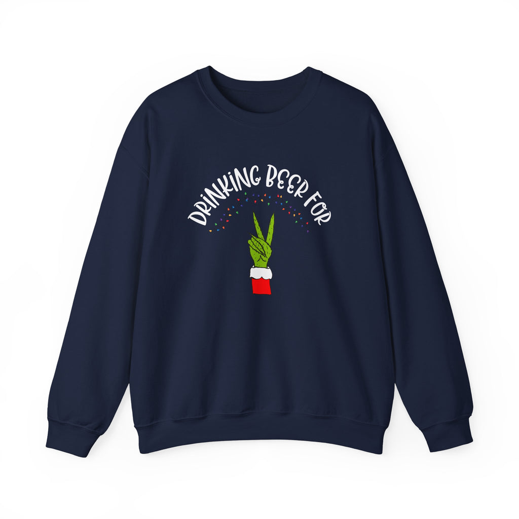 Christmas "Drinking Beer for Two" Crewneck (Dad)