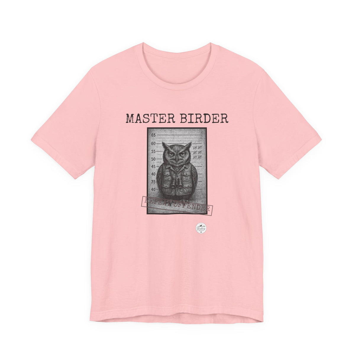 Master Birder: Repeat Offender — Mugshot Tee, product photo 7