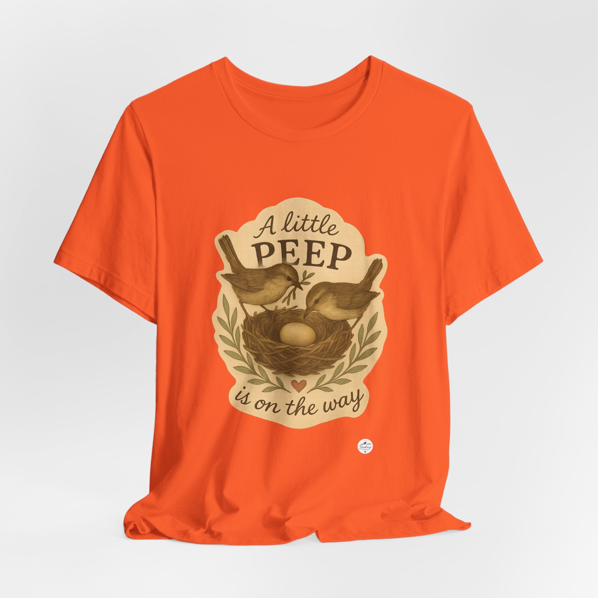 A Little Peep Is On the Way | Bird Baby Announcement Tee