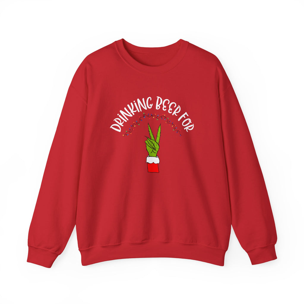 Christmas "Drinking Beer for Two" Crewneck (Dad)