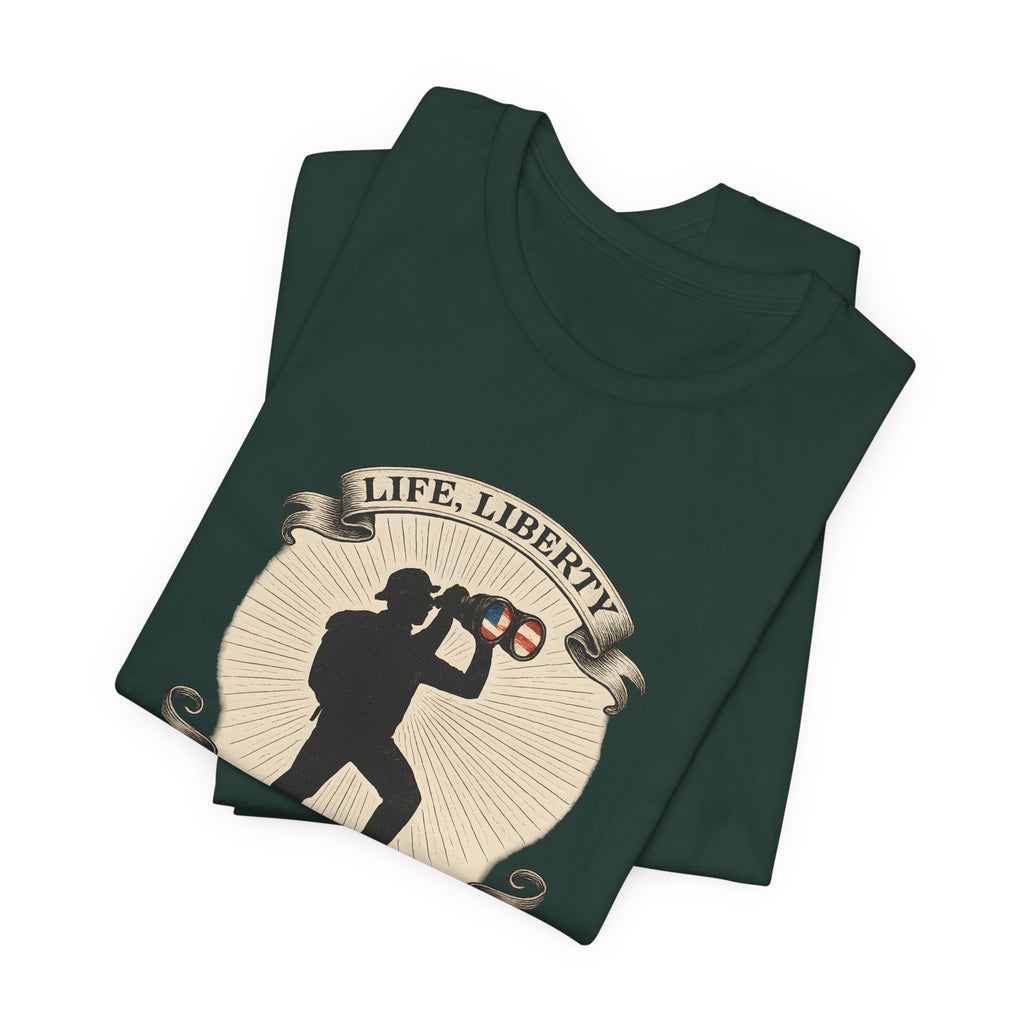 Life, Liberty & the Pursuit of Birds | Emblem Tee