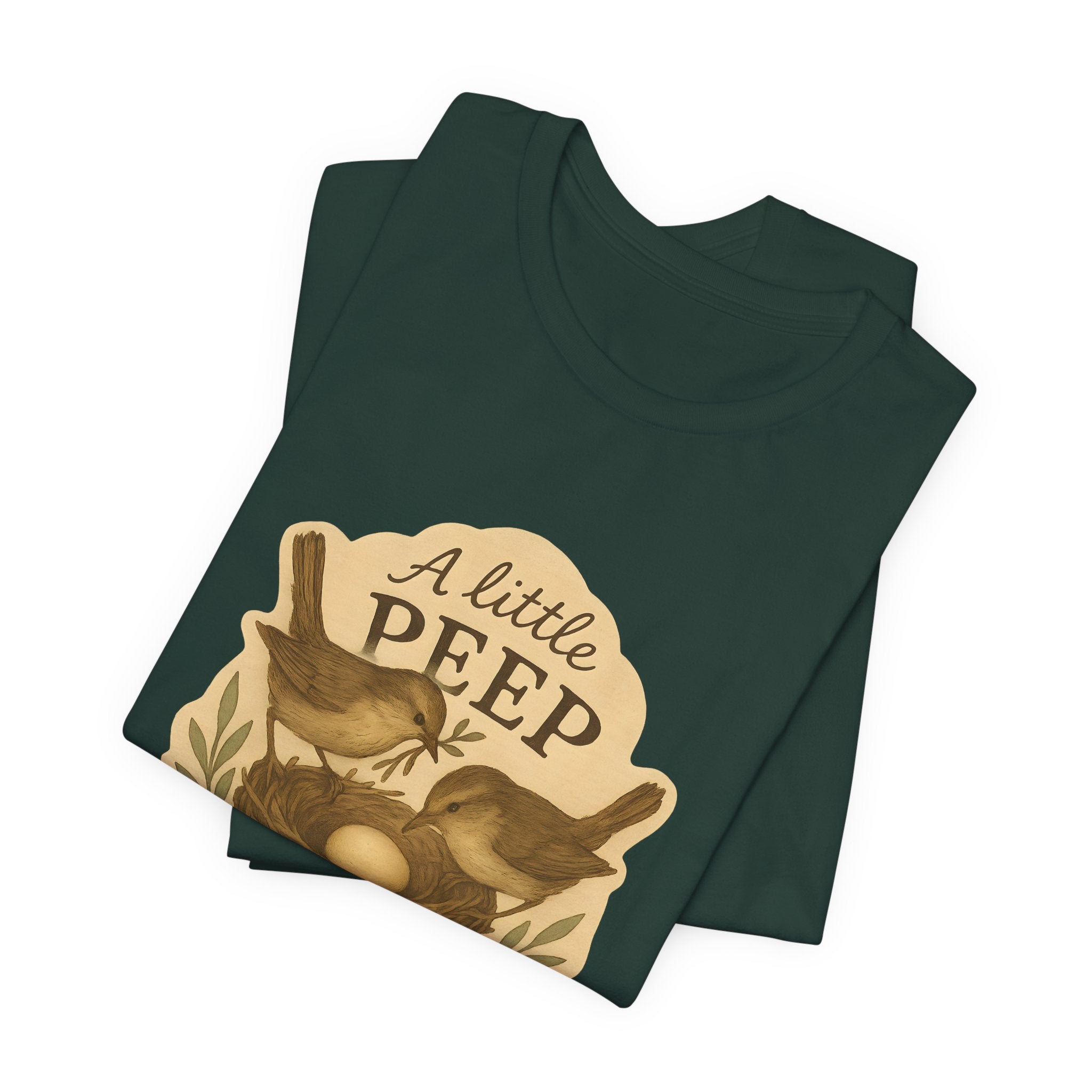 A Little Peep Is On the Way | Bird Baby Announcement Tee