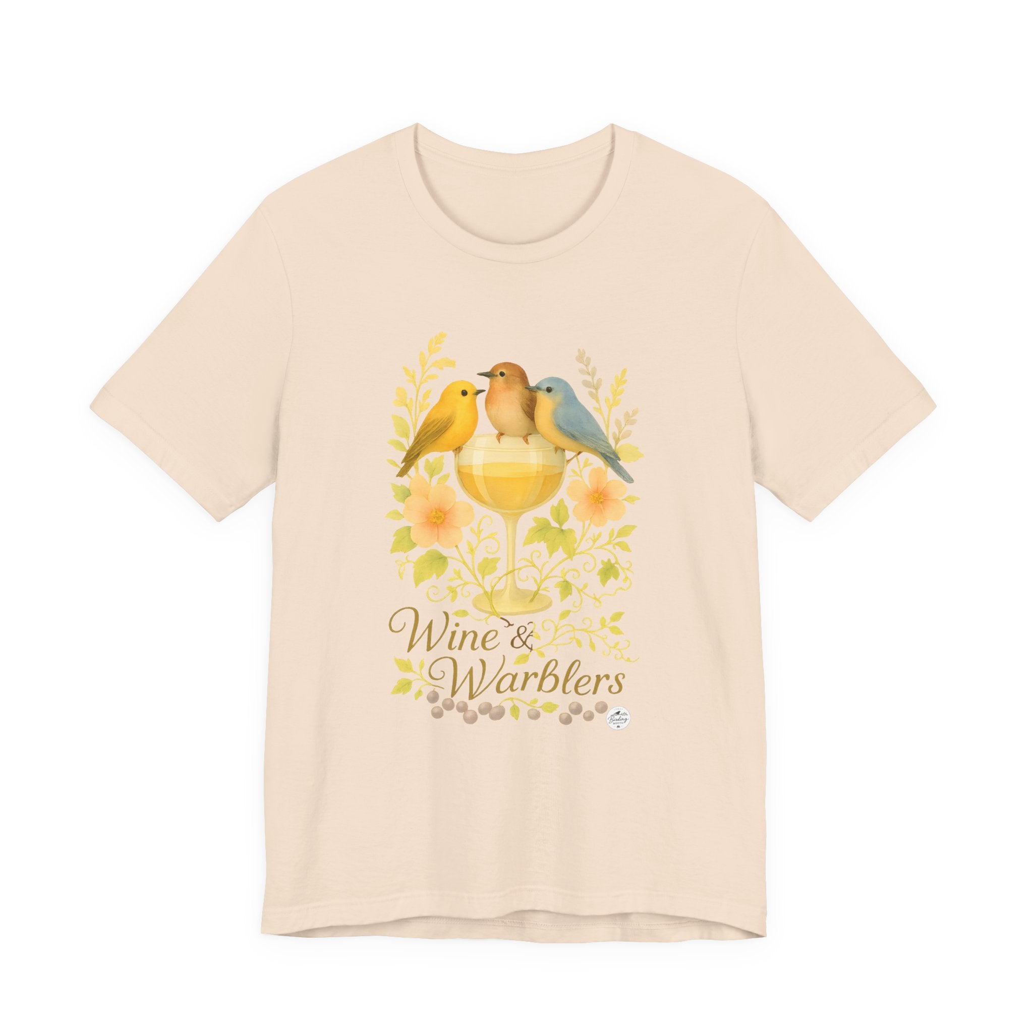 Wine & Warblers | Watercolor Bird Tee