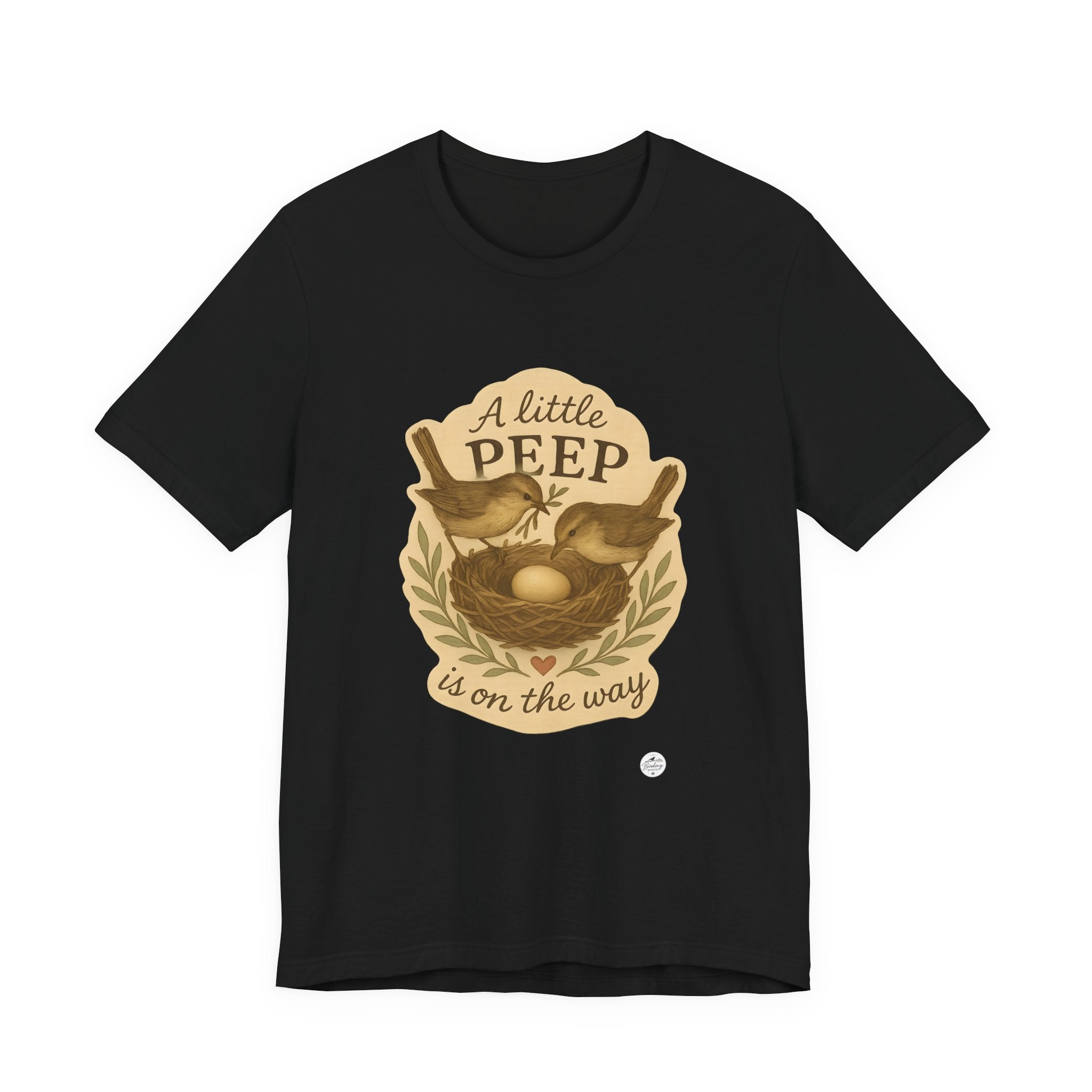 A Little Peep Is On the Way | Bird Baby Announcement Tee