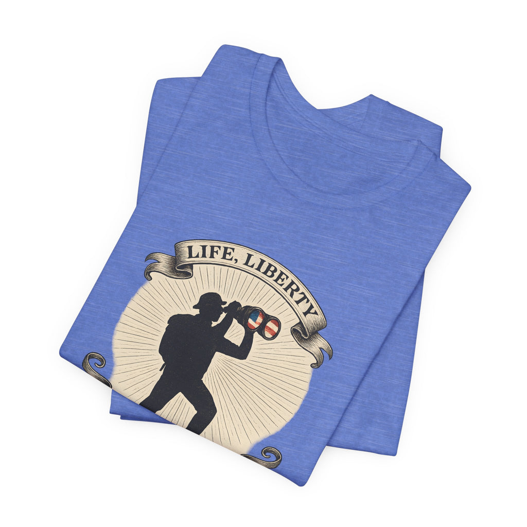 Life, Liberty & the Pursuit of Birds | Emblem Tee