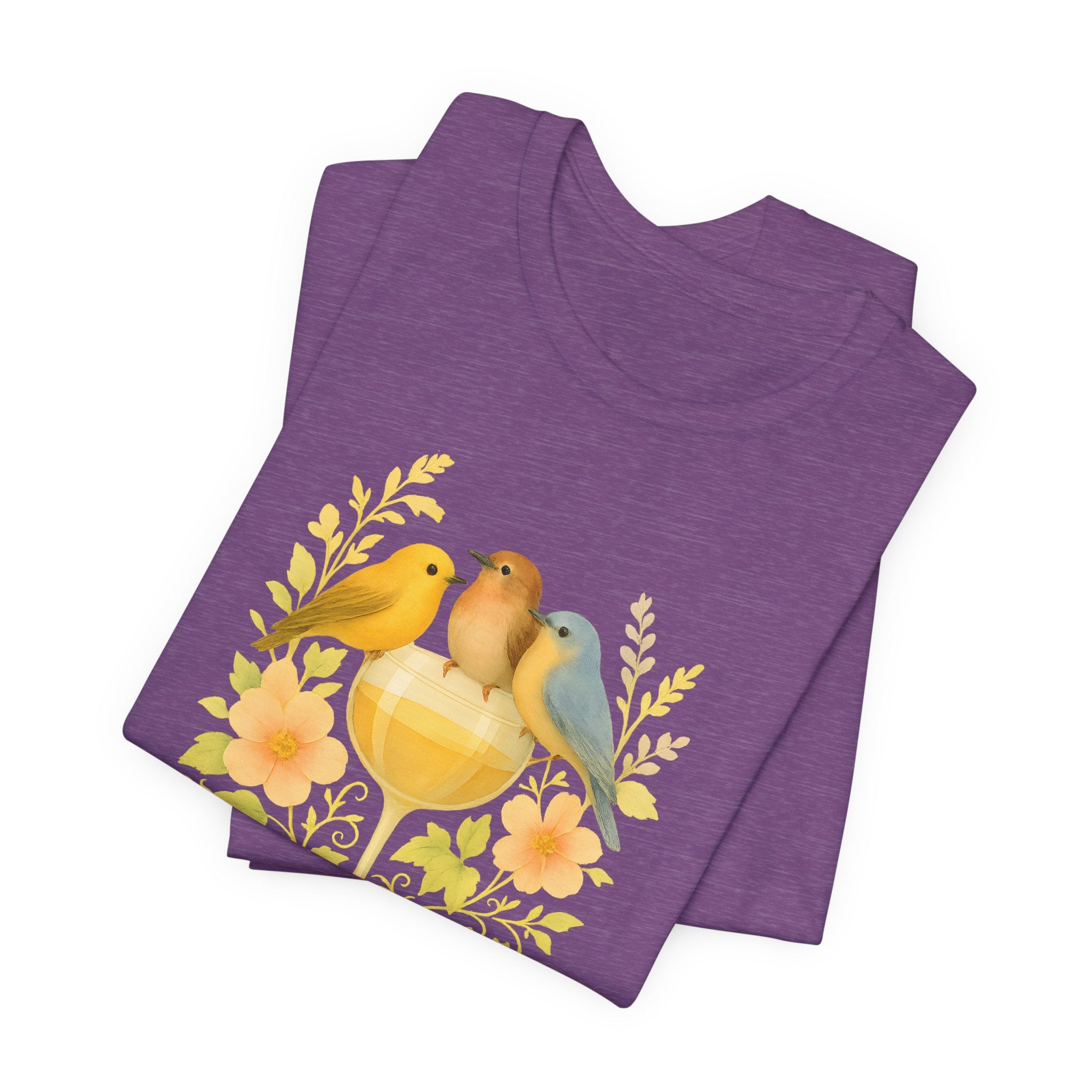 Wine & Warblers | Watercolor Bird Tee