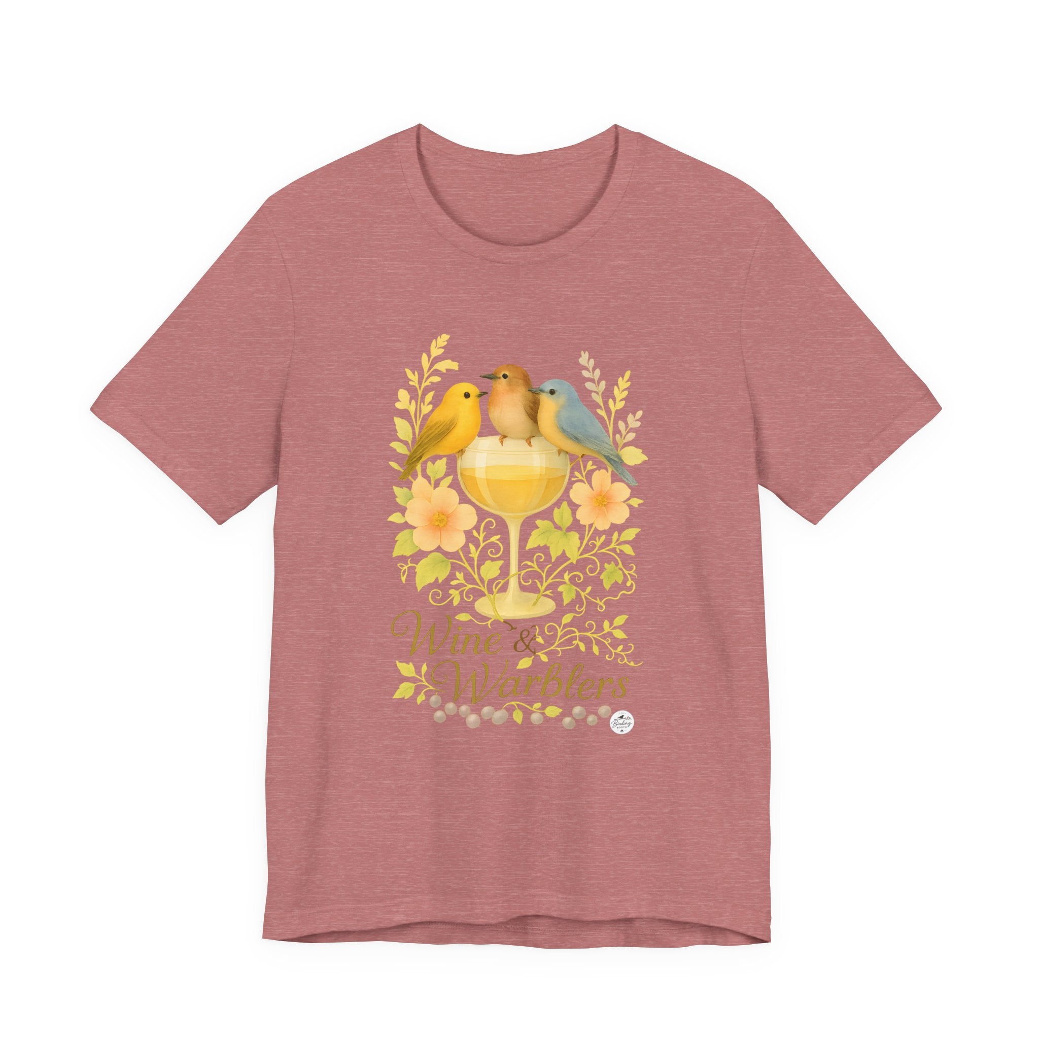 Wine & Warblers | Watercolor Bird Tee