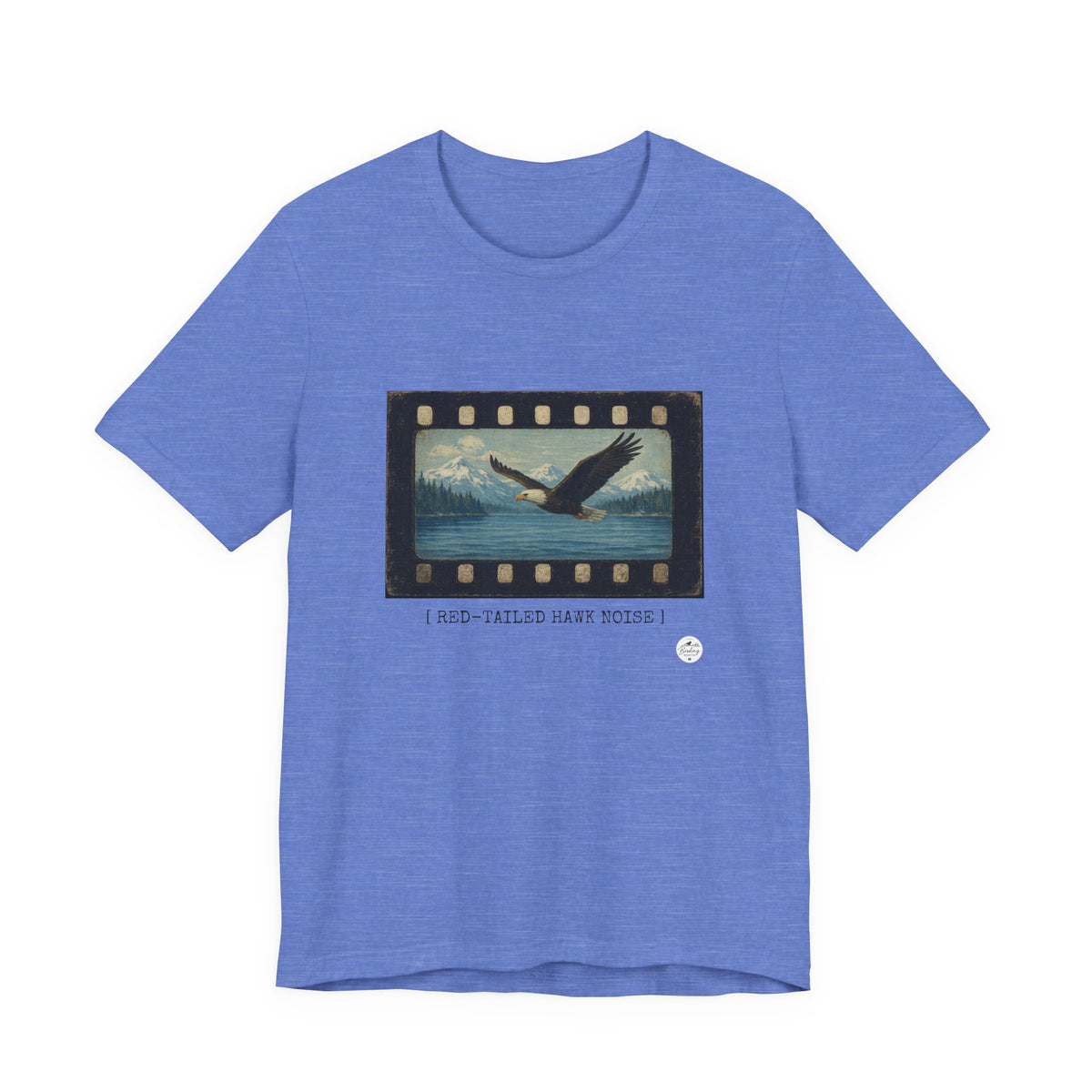 Red-Tailed Hawk Noise funny eagle movie scene t-shirt in heather columbia blue