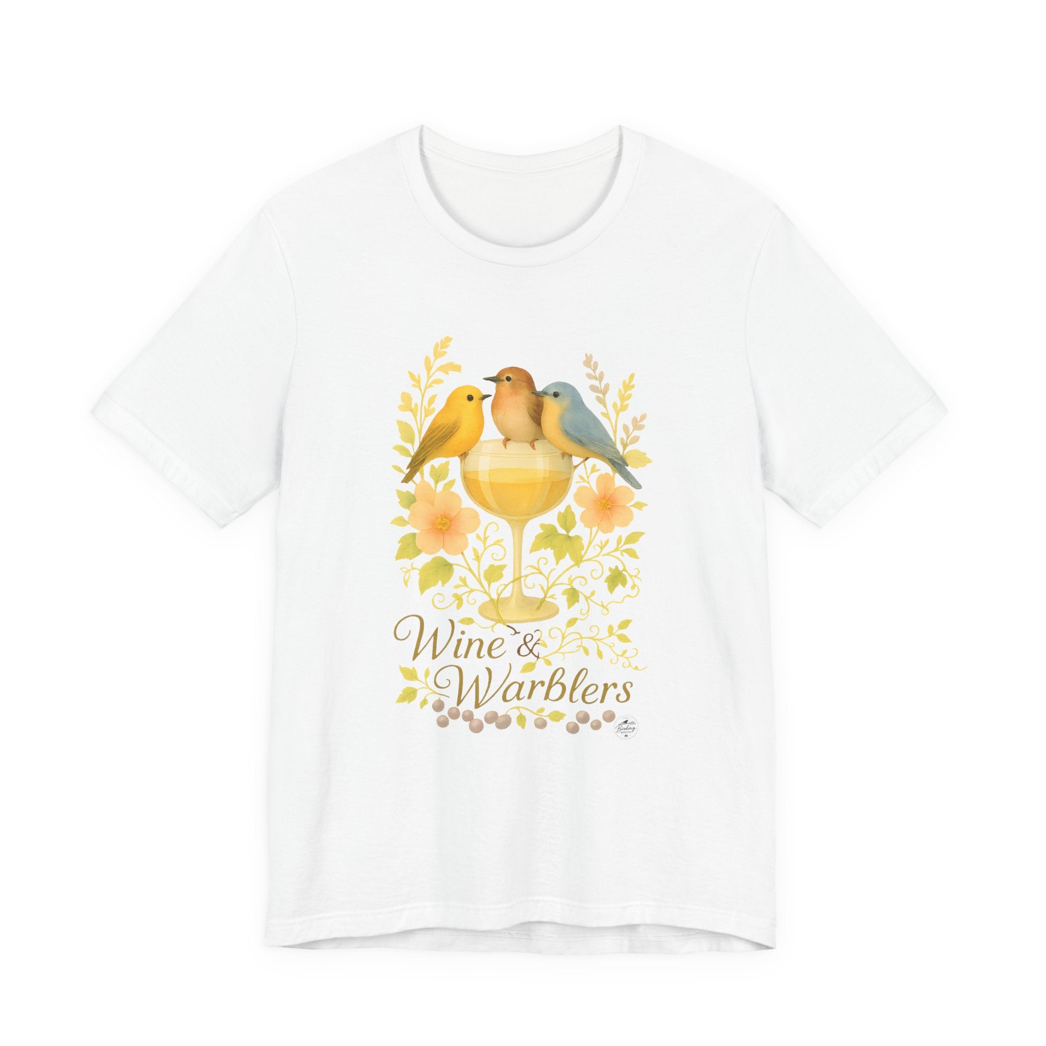 Wine & Warblers | Watercolor Bird Tee