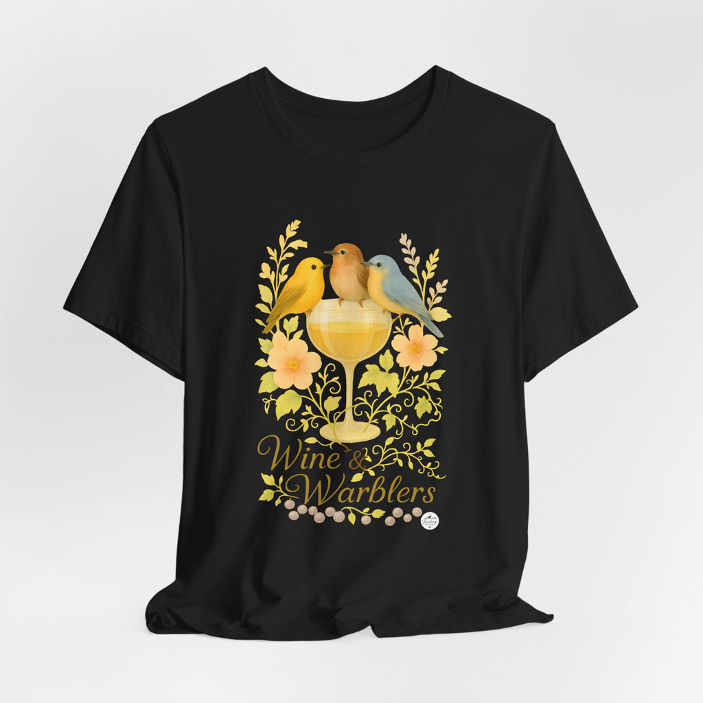 Wine & Warblers | Watercolor Bird Tee