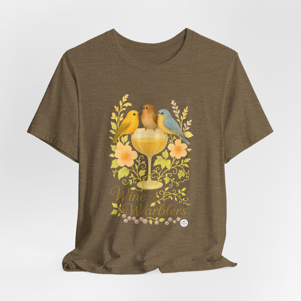 Wine & Warblers | Watercolor Bird Tee