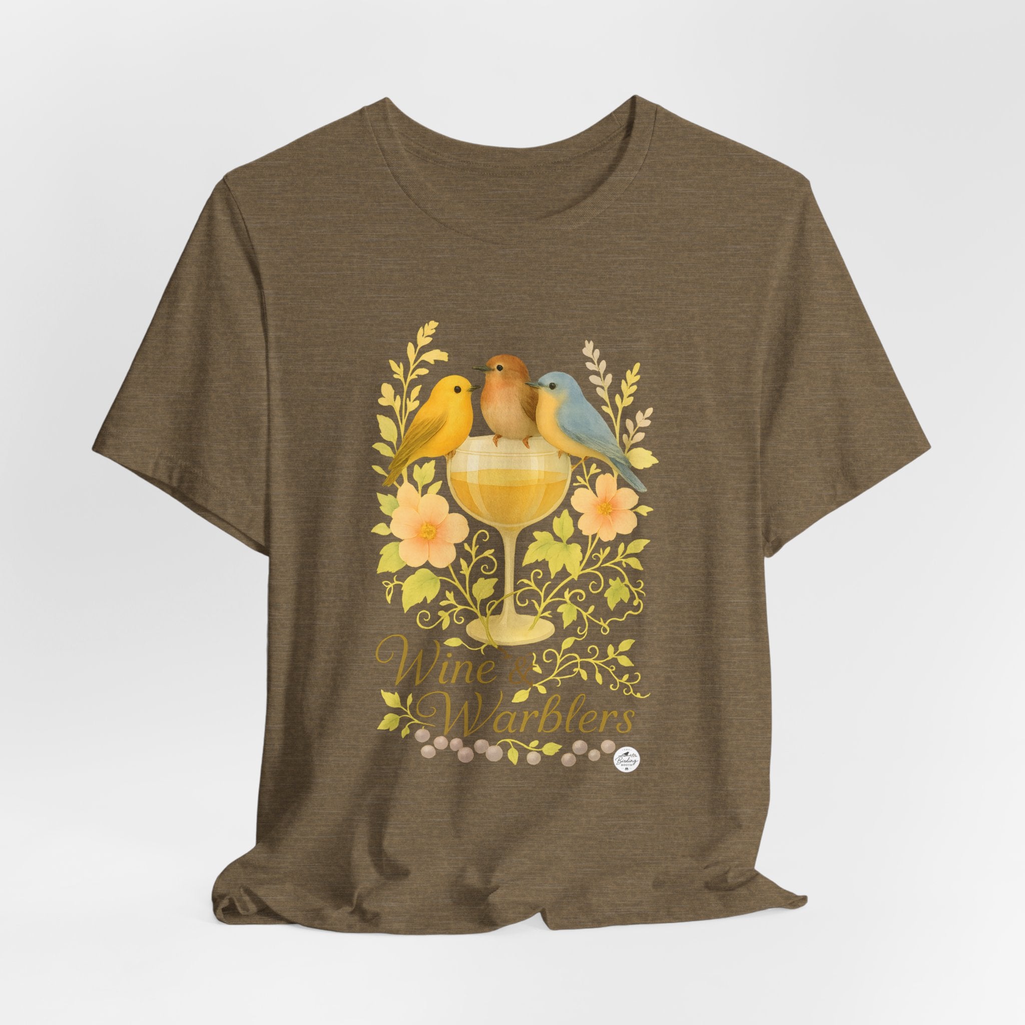 Wine & Warblers | Watercolor Bird Tee